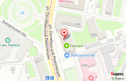 Магазин Цветочный дом на улице Октябрьской Революции на карте