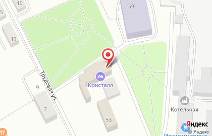 Гостиница Кристалл на Коммунистической улице на карте