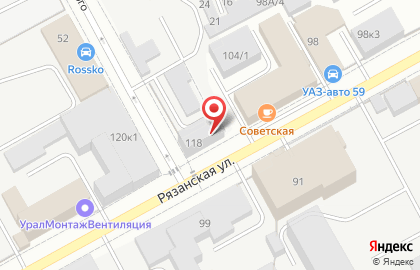 Пермские городские электрические сети в Индустриальном районе на карте
