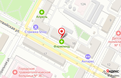 Банкомат Уральский банк Сбербанка России на Латвийской улице, 16 на карте