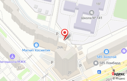 Киоск по изготовлению ключей, Советский район на улице Воронова на карте