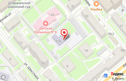 Детский сад №123 комбинированного вида в Дзержинском районе на карте