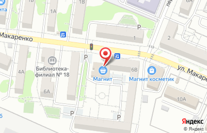 Супермаркет Магнит в Белгороде на карте