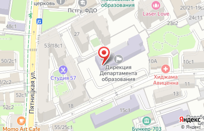 Дирекция Департамента образования города Москвы на карте