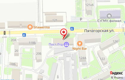 Интернет-провайдер Пост ЛТД на Пятигорской улице на карте