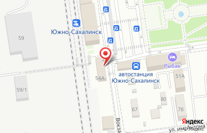 Пассажирская компания Сахалин на Вокзальной улице на карте