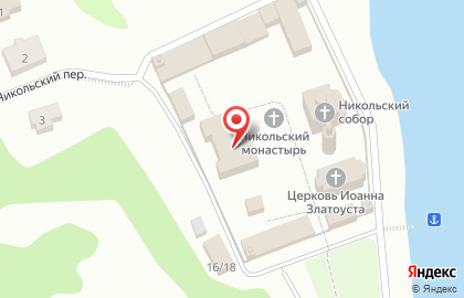 Никольский мужской монастырь на Никольской улице на карте