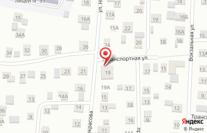 Частный детский сад Теремок на Транспортной улице на карте