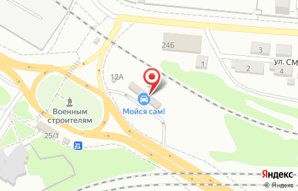 Автомойка самообслуживания Мойся сам на Московском шоссе на карте
