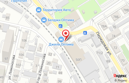 Фабрика потолков BМ на Передовой улице на карте