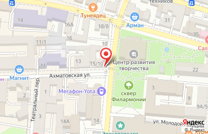 Пекарня Булкин на Ахматовской улице на карте