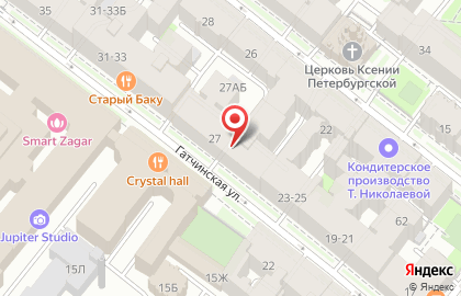 Социальная Гостиница для Несовершеннолетних на Гатчинской улице на карте
