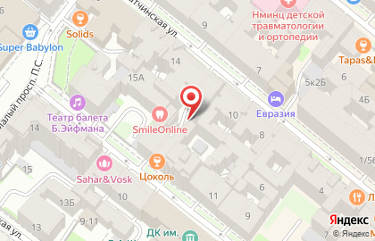 Орион на Гатчинской улице на карте