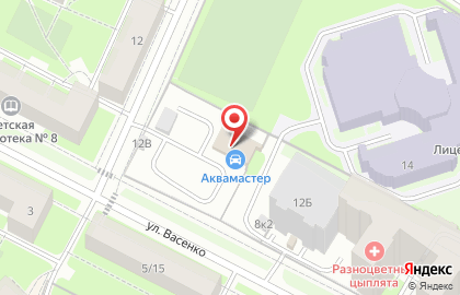 Автомойка Аквамастер на карте