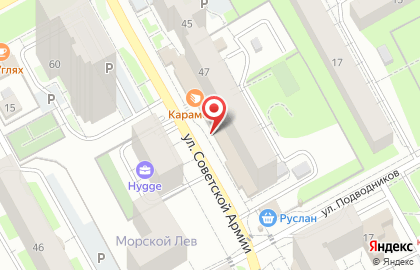 Аптека от Склада на улице Советской Армии, 47 на карте