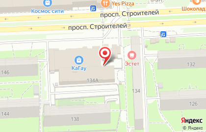 Магазин автозапчастей АвтоСтиль на проспекте Строителей на карте