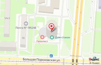 Гостиница на Ладожской на карте