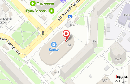 Банкомат ИнвестКапиталБанк на улице Юрия Гагарина на карте