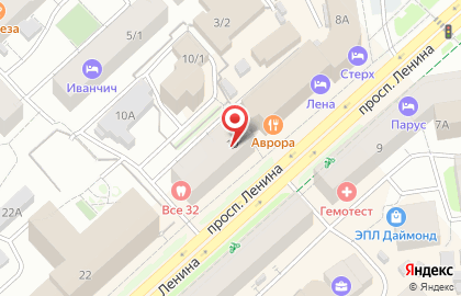 Банкомат АКБ Алмазэргиэнбанк на проспекте Ленина на карте