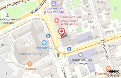 Супермаркет канцелярии Офис-Класс на Максима Горького на карте
