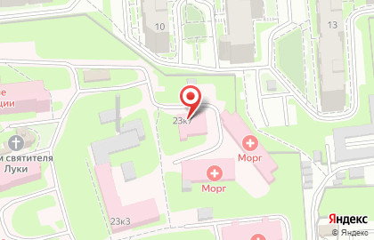 Псковская городская больница на Коммунальной улице на карте