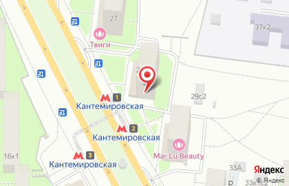 МОСКОВСКИЙ КРЕДИТНЫЙ БАНК, ОАО на Кантемировской на карте