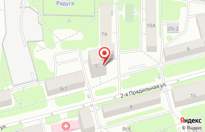 Участковый пункт полиции Отдел МВД России по г. Москве на 2-й Прядильной улице на карте