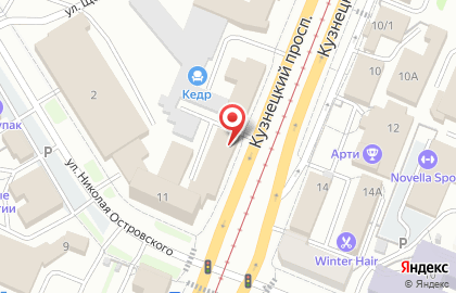 Кафе Восточный дворик на Кузнецком проспекте на карте