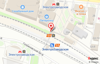 Кафе и киосков Стардог!s на Большой Семёновской улице на карте