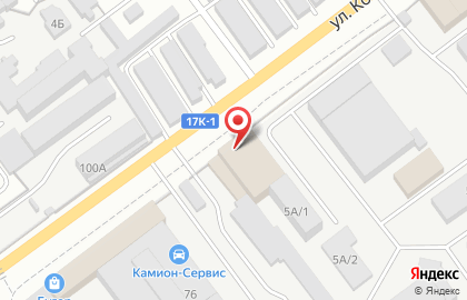 Магазин автозапчастей Лидер на улице Космонавтов на карте