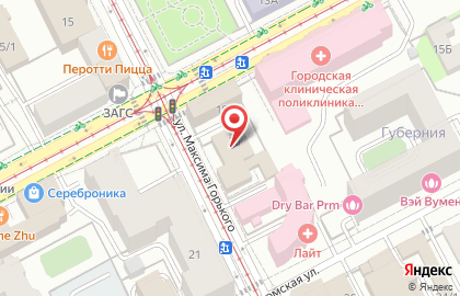 Эмки на улице Максима Горького на карте