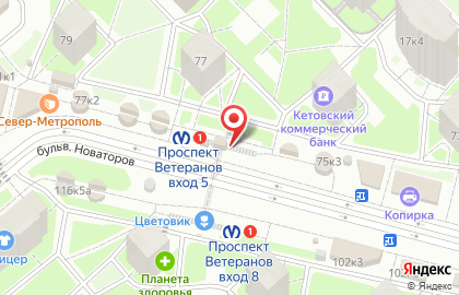 Магазин цветов в Санкт-Петербурге на карте