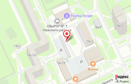 Шиномонтажная мастерская на ул. Подвойского, 16в на карте