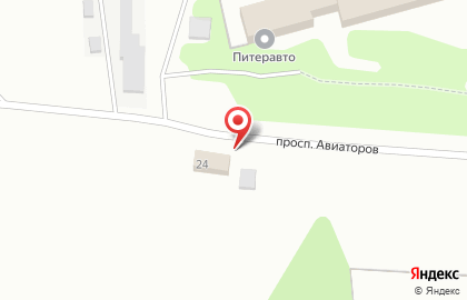 Шиномонтажная мастерская ШиноСервис на проспекте Авиаторов на карте