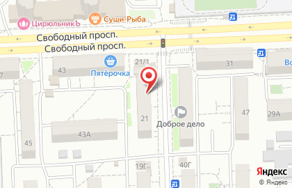 Почтовое отделение №18 на Красномосковской улице на карте