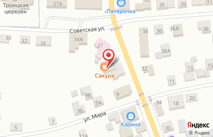 Суши-бар Суши Сакура на карте