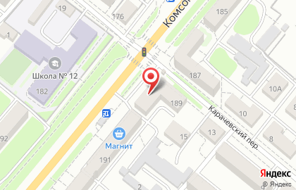 СберБанк на Комсомольской улице, 189 на карте