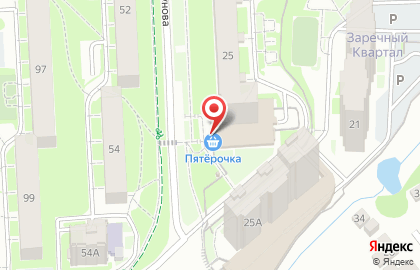 Супермаркет Пятёрочка на Клубной улице на карте