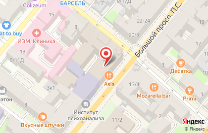 Кафе Вояж в Петроградском районе на карте