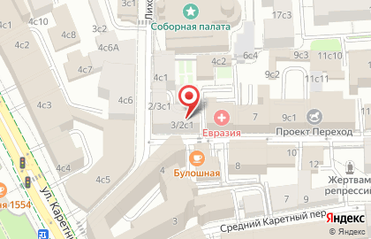 Берест в Лиховом переулке на карте