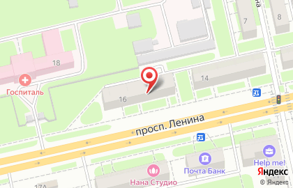 АКБ МеталлИнвестБанк на проспекте Ленина на карте