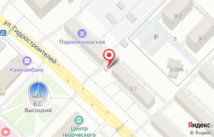 Мясная лавка на улице Гидростроителей на карте