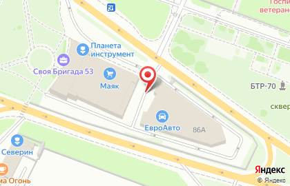 Автоцентр ЕвроАвто на Большой Санкт-Петербургской улице на карте