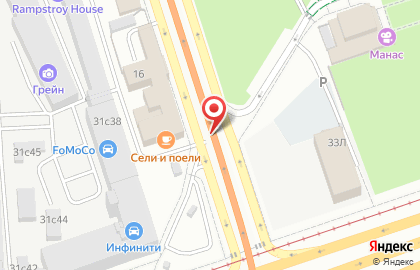 Парковка Гормост в Электродном проезде на карте
