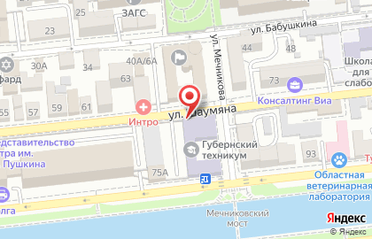 Астраханский губернский техникум в Астрахани на карте