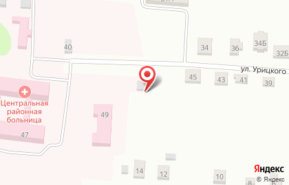 Центральная районная больница на улице Урицкого на карте