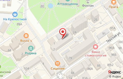 Ресторан Терраса на улице Горького на карте