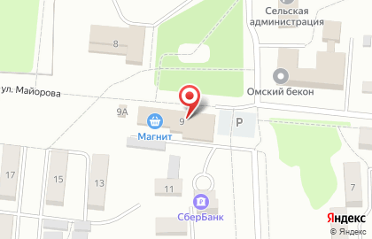Супермаркет Магнит на улице Майорова на карте