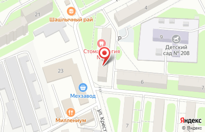 Магазин тканей и швейной фурнитуры в Красноглинском районе на карте