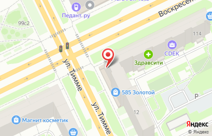 Киоск быстрого питания на Воскресенской улице на карте